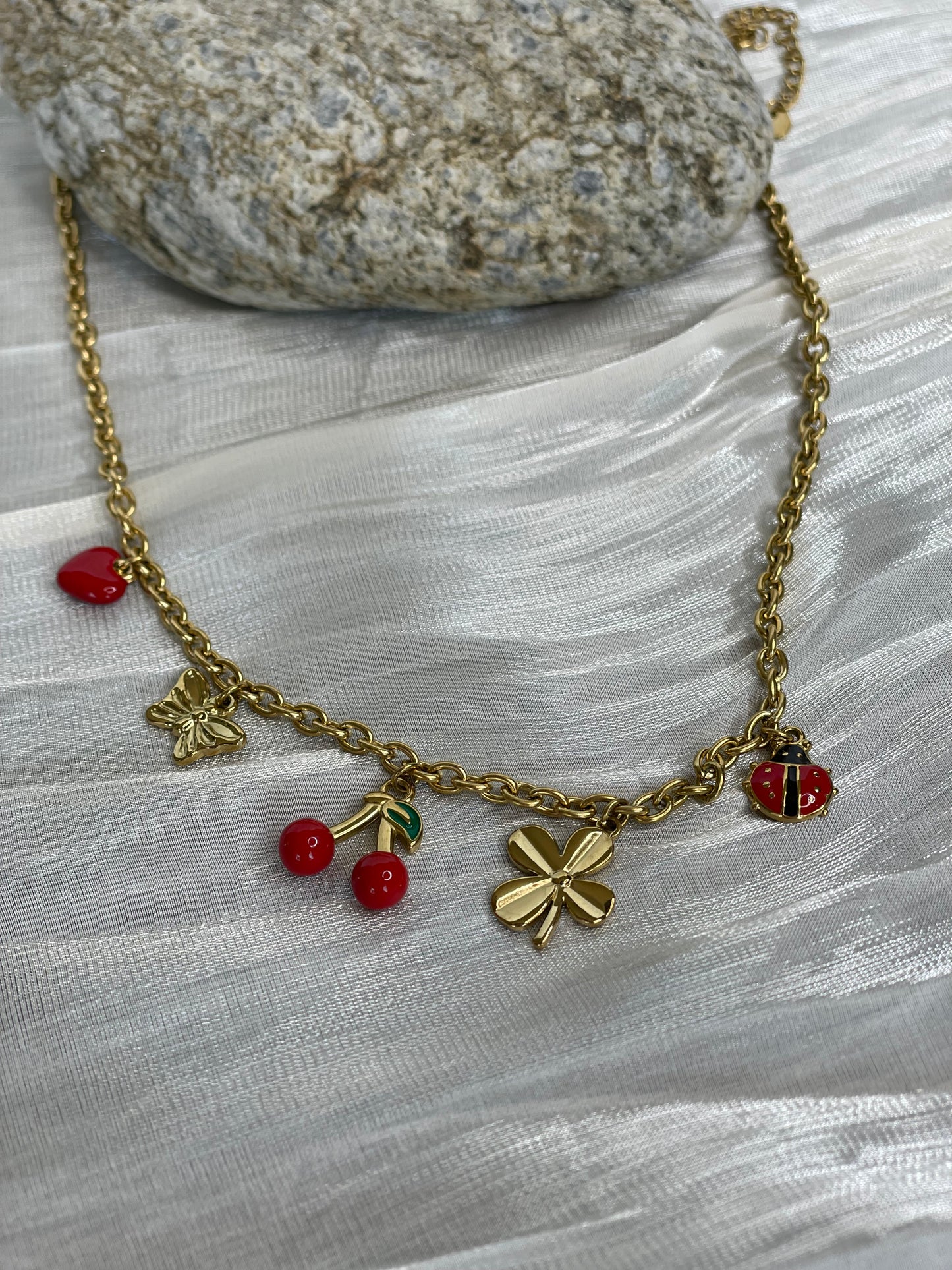 Collier avec Breloques en acier inoxydable