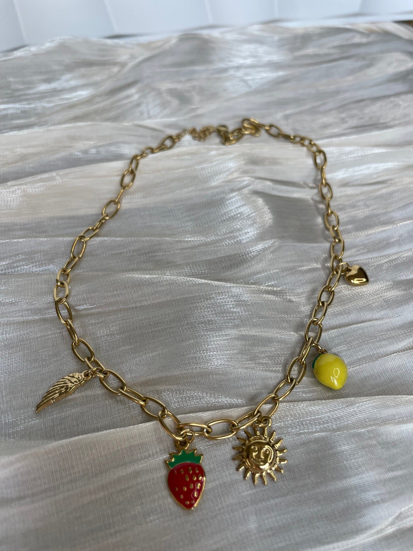 Collier Breloques Acier inoxydable