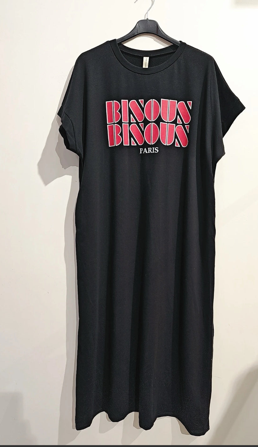 Robe T-shirt Bisous Bisous