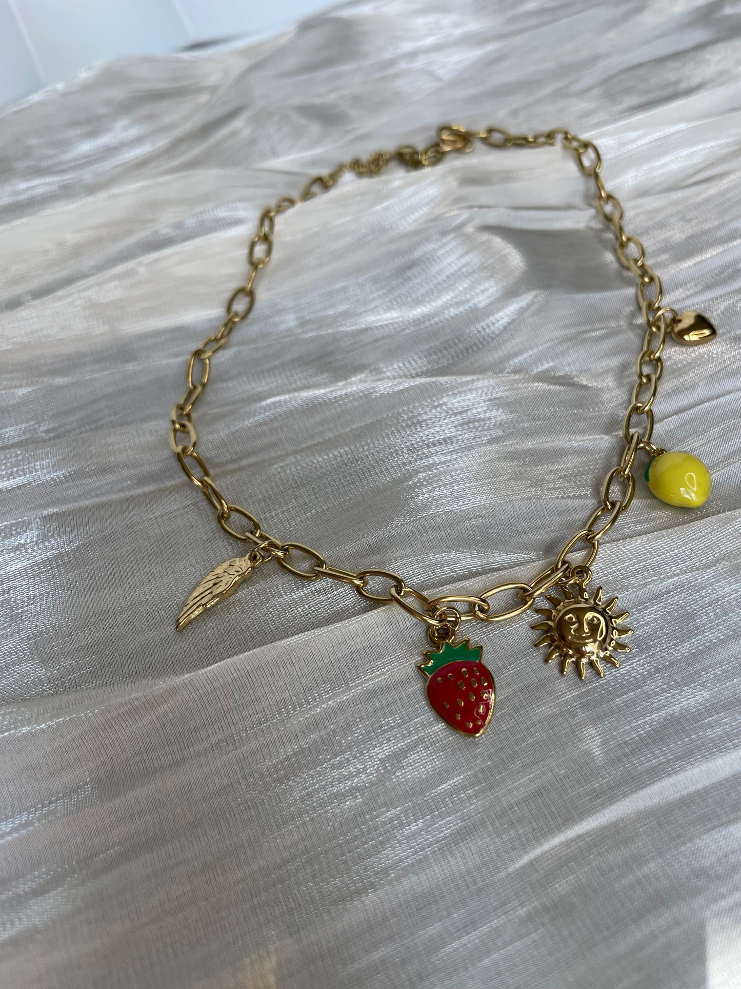 Collier Breloques Acier inoxydable