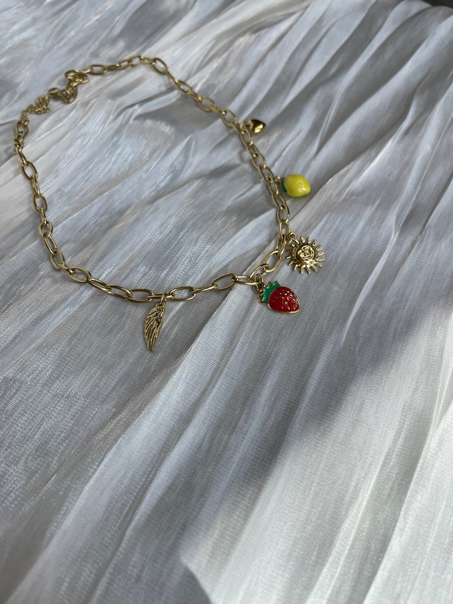 Collier Breloques Acier inoxydable