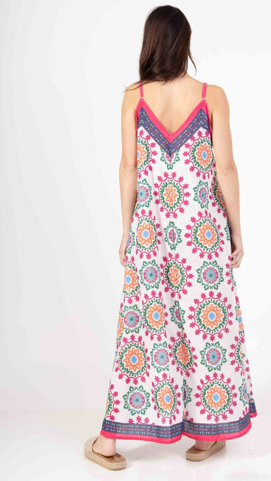 Robe de plage rose Fushia