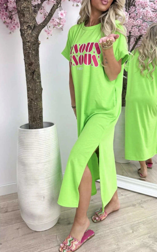 Robe T-shirt Bisous Bisous