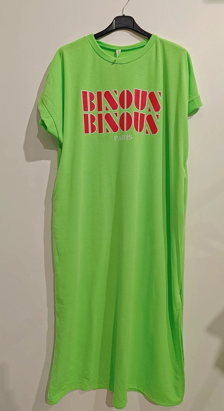 Robe T-shirt Bisous Bisous