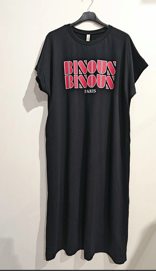 Robe T-shirt Bisous Bisous