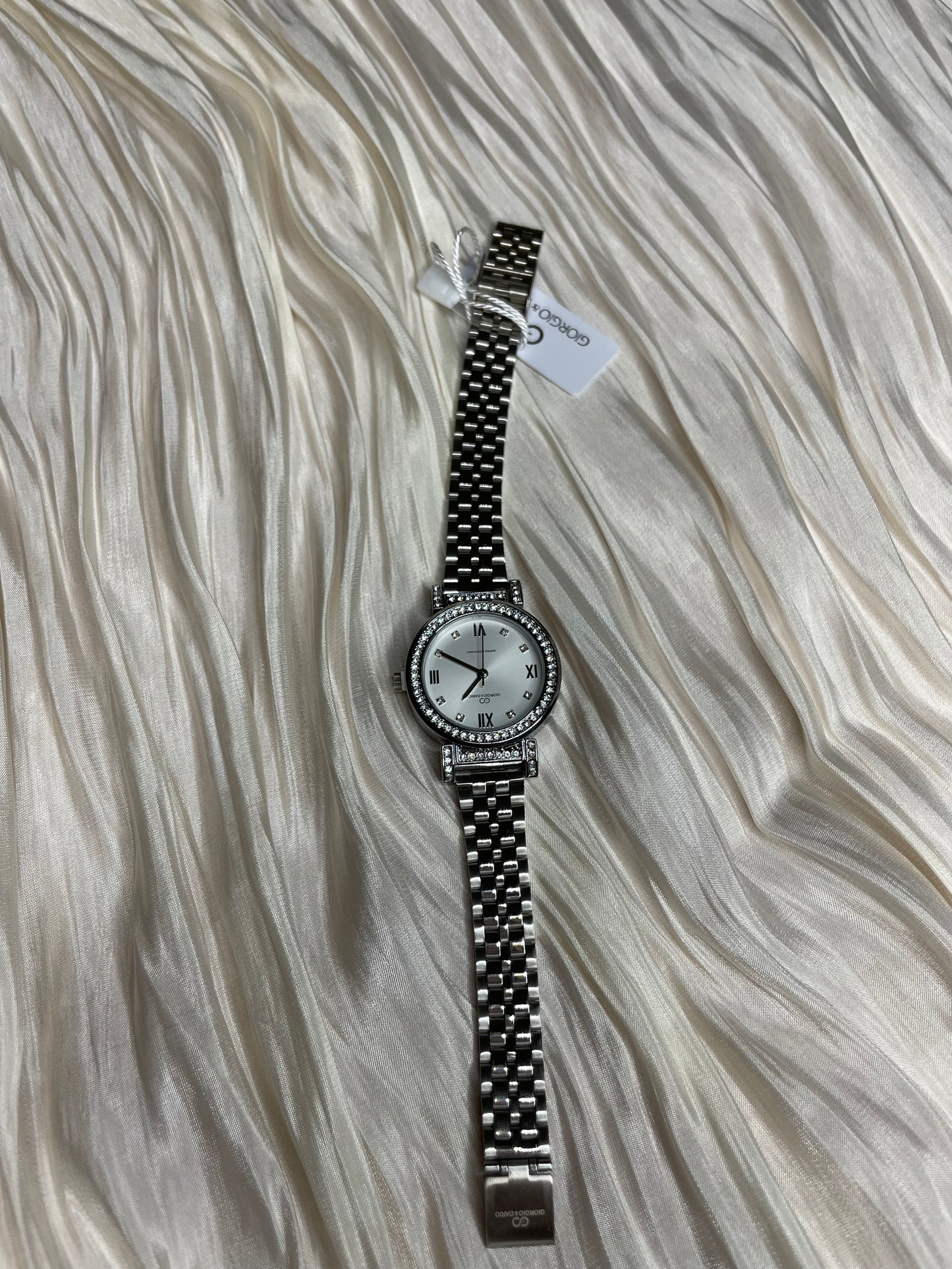 Montre cadran Blanc acier inoxydable